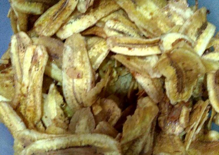 resep lengkap untuk Kripik pisang renyah cepat saji