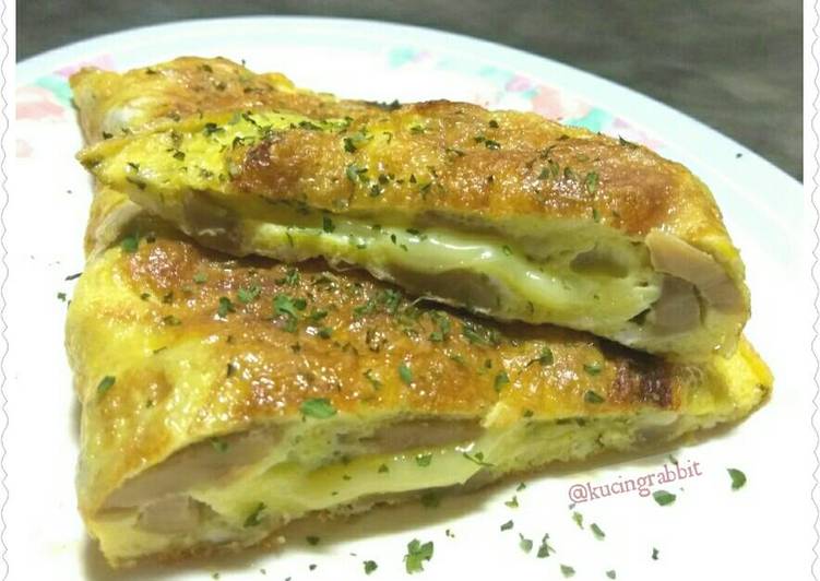 gambar untuk resep makanan Mushroom Omelette with Cheese #Keto