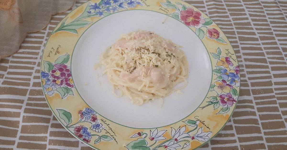 23 resep spaghetti saus putih enak dan sederhana Cookpad