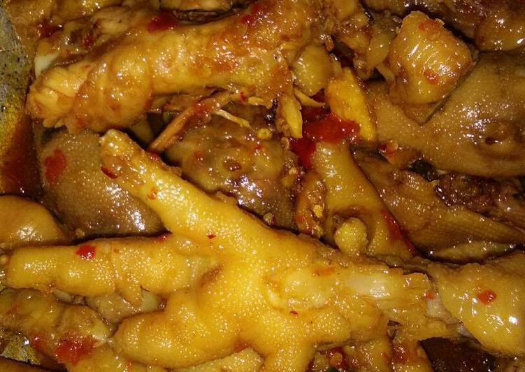 resep makanan Ceker, Kapala, Sayap Ayam Pedas gilaaaaaa