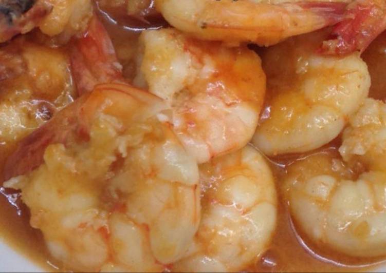 resep lengkap untuk Udang Kupas Saos Asam Manis