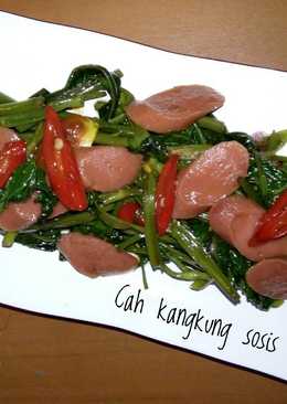 Tumis kangkung sosis