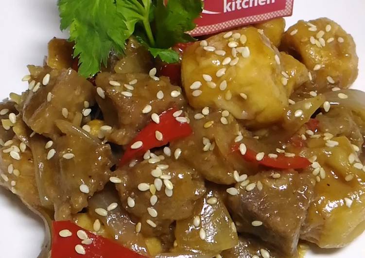 Resep Teriyaki Tahu dan Bakso Kiriman dari Nancy Firstiant's Kitchen