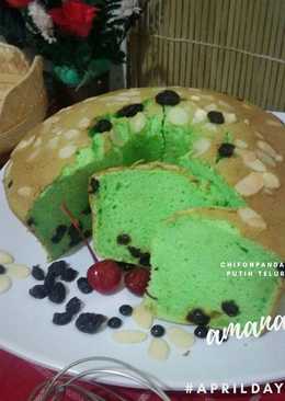 Chifon pandan putih telur