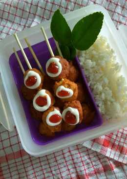 Bekal Anak Sate Tempe Keju Wortel
