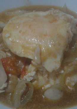 Tumis jamur telor saus tiram