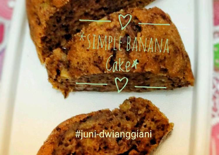 bahan dan cara membuat Banana Cake nan Gampang