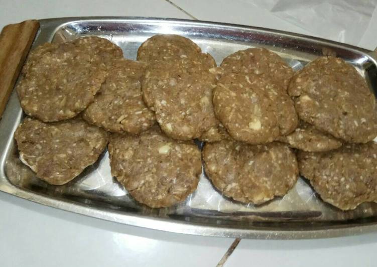 resep lengkap untuk Beef patty