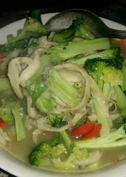 Tumis Brokoli+Jamur Tiram+Sawi