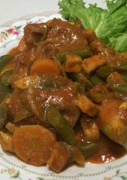Ayam Rica Rica Tahu Veggies