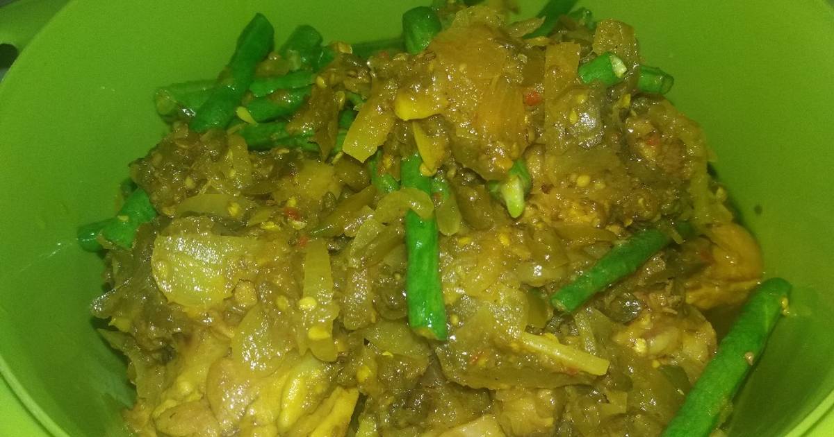 Resep Ayam masak cabe hijau segar ala Rina yustina