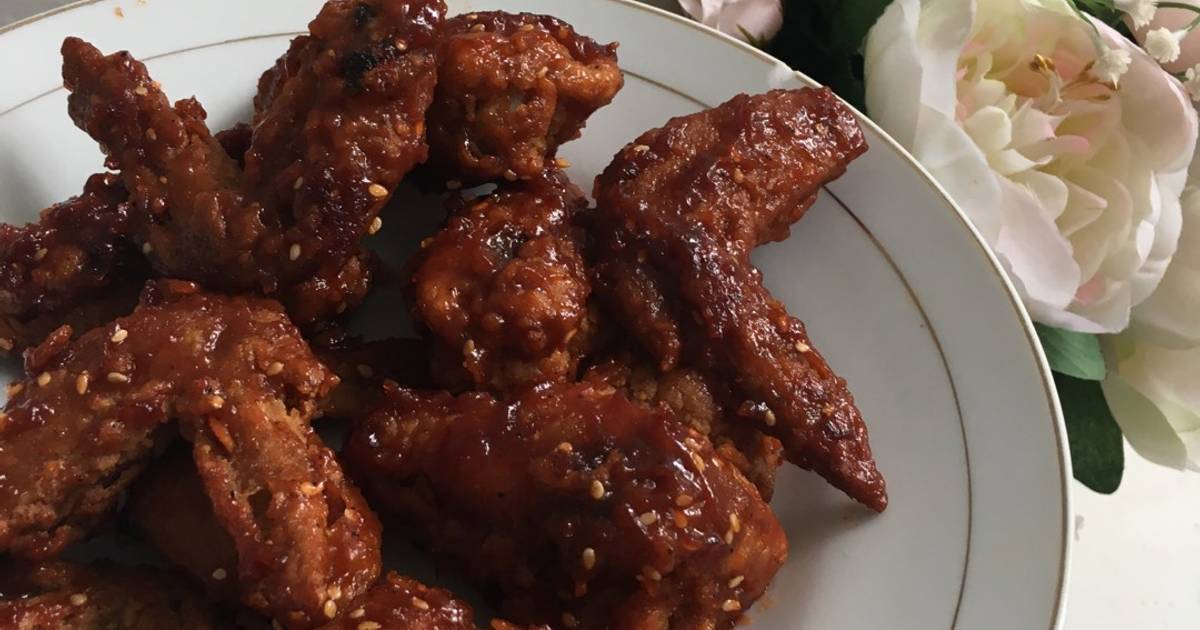 Resep Spicy BBQ Chicken Wings ala Andhini