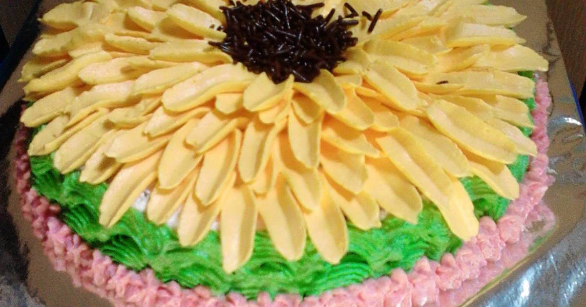 Resep Sunflower Cake