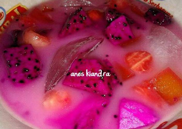 Resep Sup buah naga Dari Mama Anes (Dapur Mama Anes)