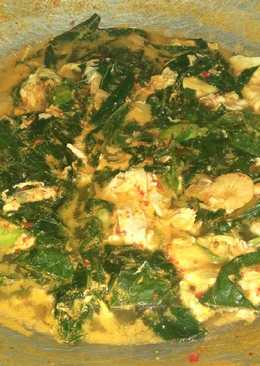 Gulai daun ubi (singkong)