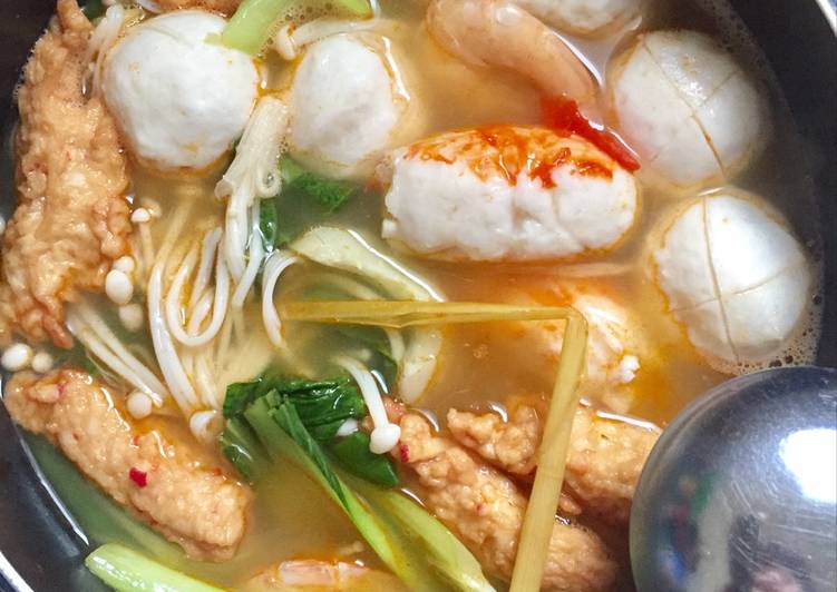 resep makanan Tom Yum Suki