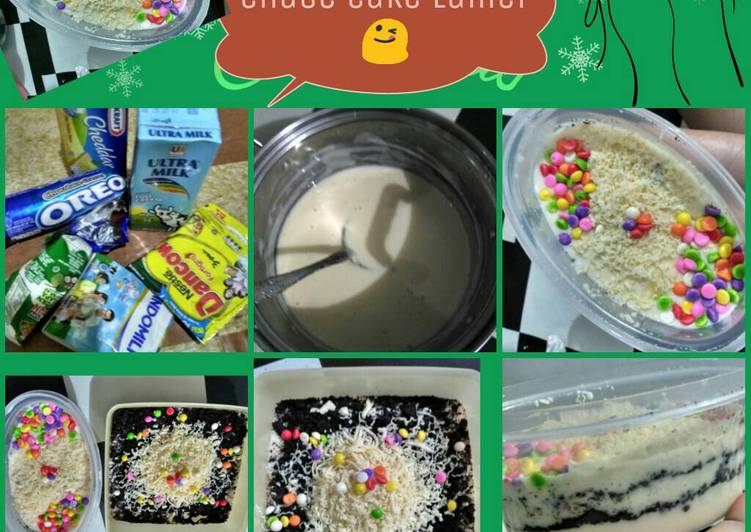 gambar untuk cara membuat Cheese cake lumer oreo