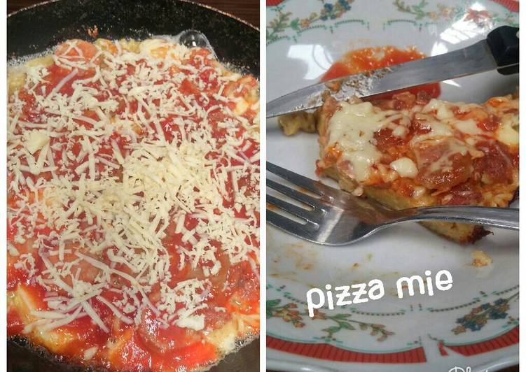 cara membuat Pizza mie