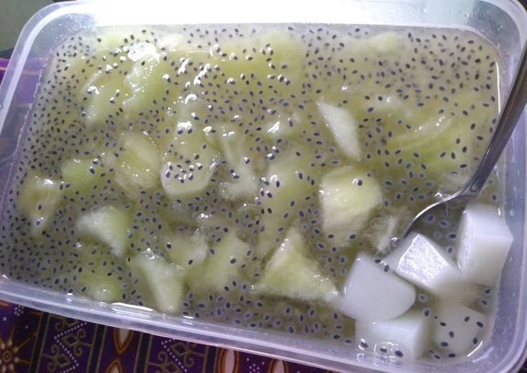 Es melon segar tanpa sirup