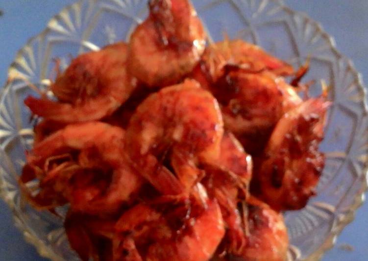 resep lengkap untuk Udang bakar madu