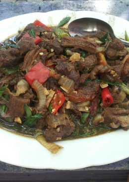 Daging sapi lada hitam enak