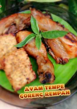 Ayam tempe goreng rempah