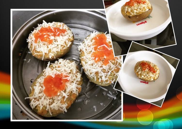 resep Mpasi potato steam boat 10m+