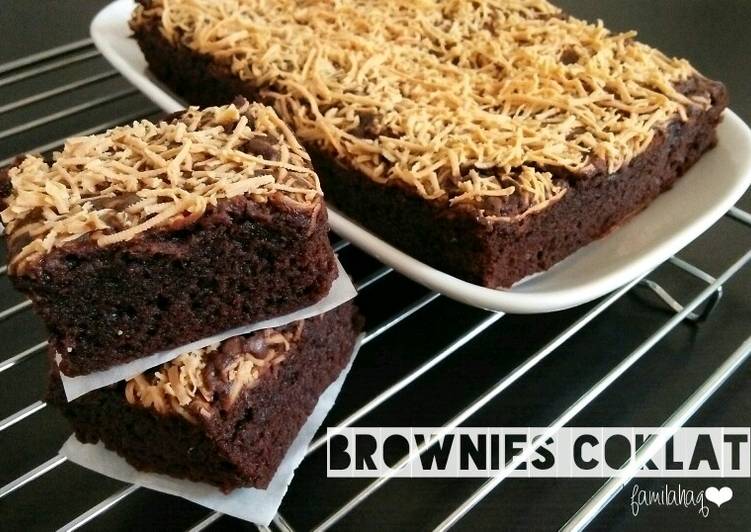 bahan dan cara membuat Brownies Coklat Panggang