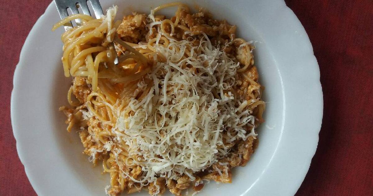 Resep spaghetti saos barbeque oleh Arum Damar - Cookpad