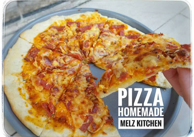 resep makanan Pizza Homemade (No Mixer/No Ulen)