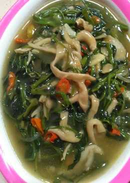Cha kangkung jamur tiram