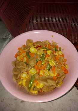 Tumis jagung muda wortel bakso