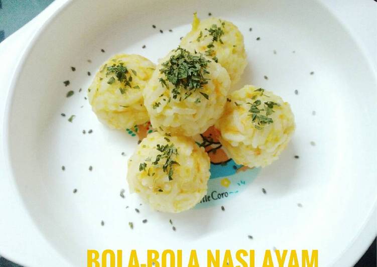 resep Resep Menu MPASI 9m+ - Bola Bola Nasi Ayam