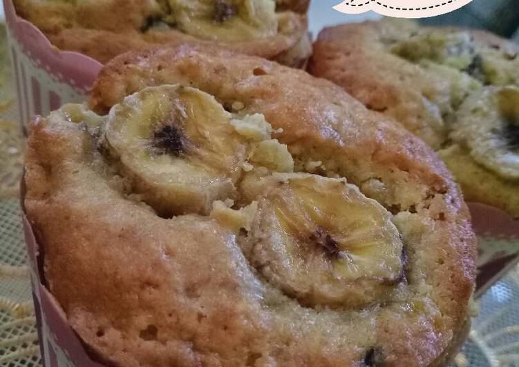 bahan dan cara membuat Banana Vanilla Muffin