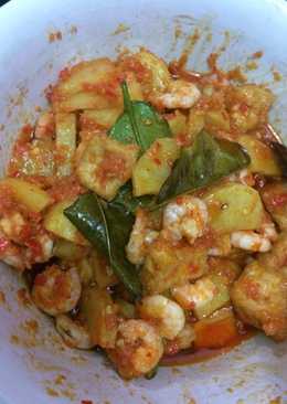 Sambel kentang udang tahu