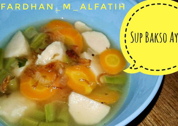 resep masakan Sup bakso ayam (mpasi 1+)