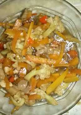 Tumis Bunga Kol Wortel Jamur tiram