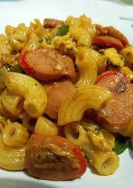 Resep Makaroni Sosis Saus Tiram