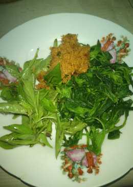 Urap bayam kemangi