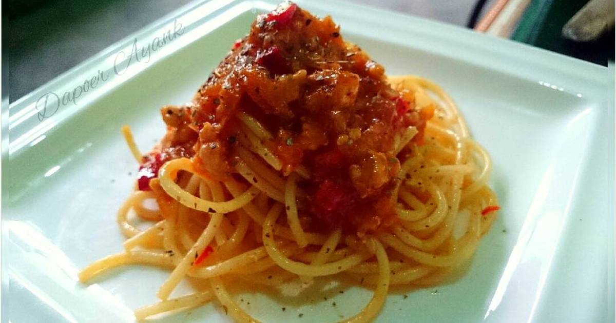 Spaghety bolognese simple - 7 resep - Cookpad