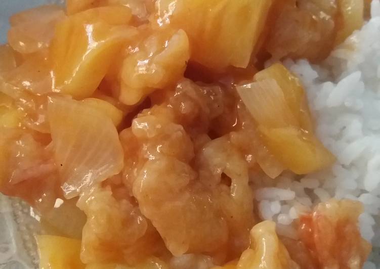 Resep Udang saus nanas asam manis Karya nancy