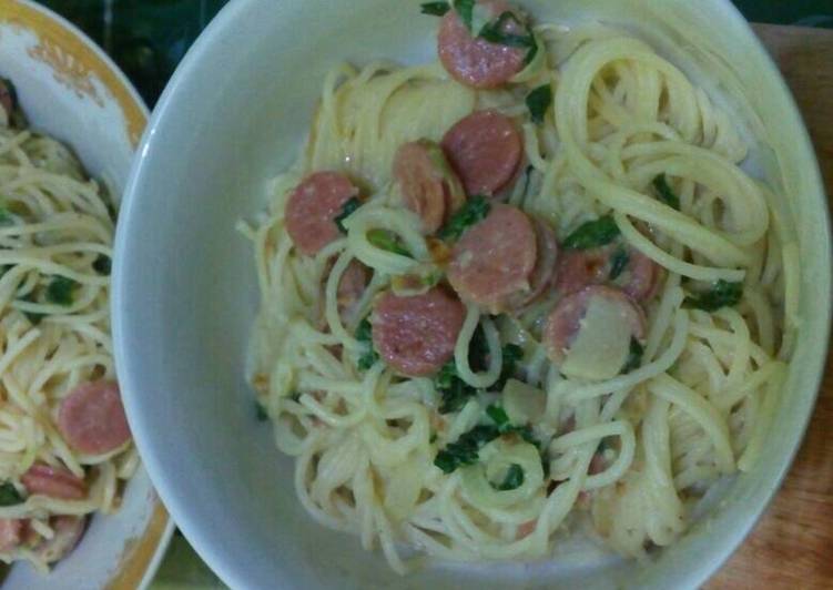 Resep Spinach Carbonara Karya Kartika Puspa Rani