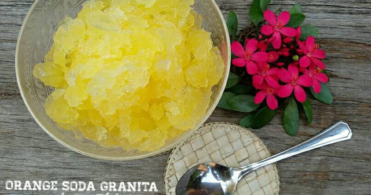 Resep Orange Soda Granita