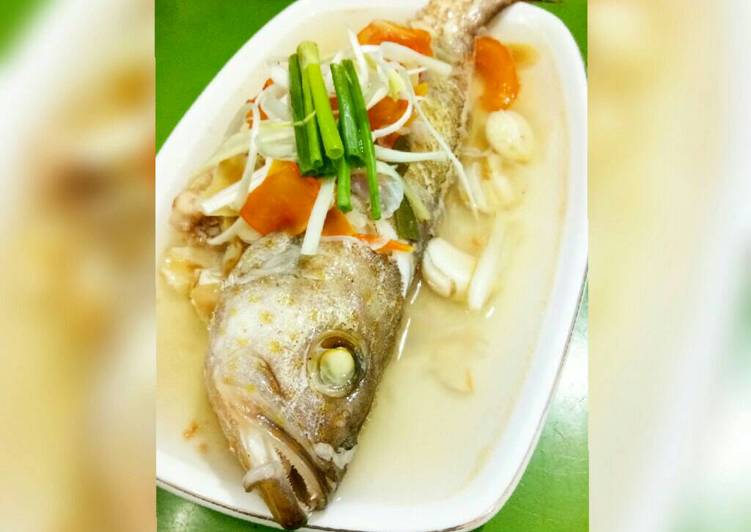 resep masakan Steam ikan kerapu