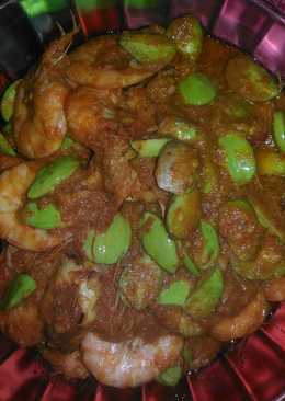 Balado udang pete maknyooos