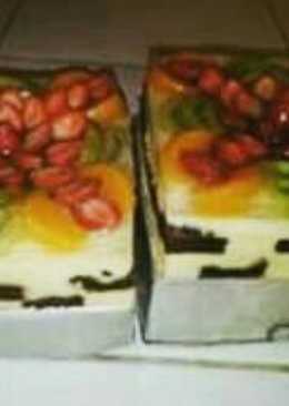 Pudding cake busa fruity by bunda kiara