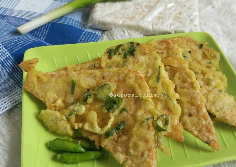 resep lengkap untuk Tempe Mendoan