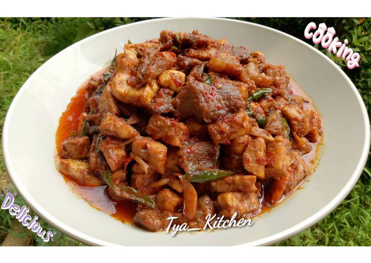 Sambal TaTeDa (Tahu, Tempe,Daging Sapi)
