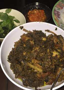 Bebek bumbu hitam khas madura