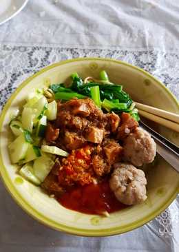 Mie Ayam ala gerobak biru